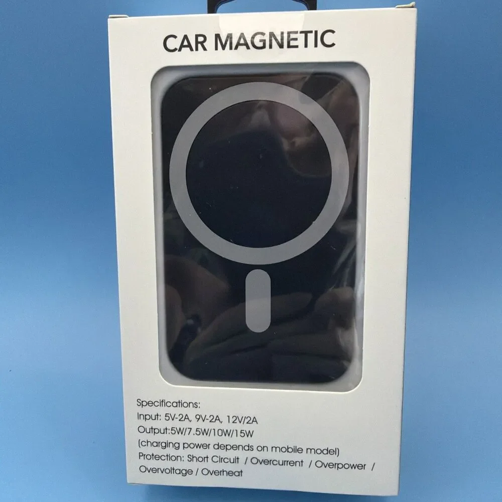 Car Wireless Fast Charger Magnetic Phone Mount Holder for iPhone